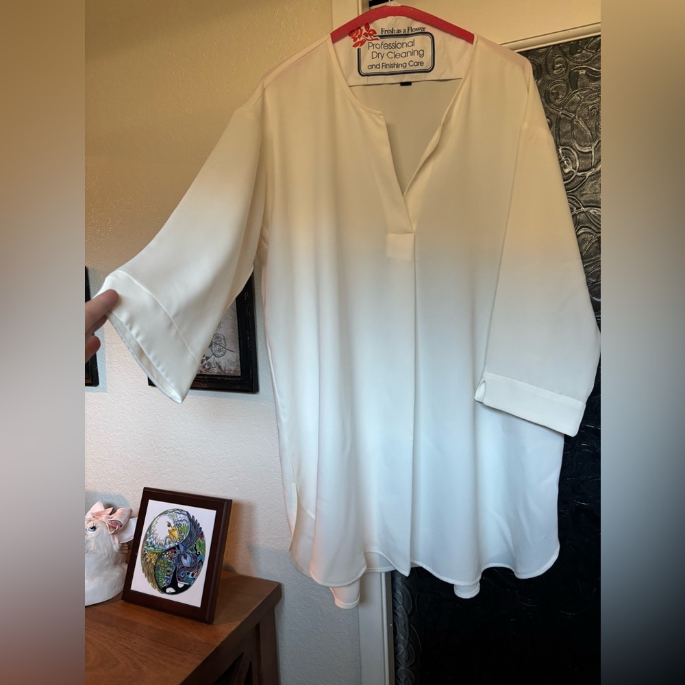 J. Jill Cream Tunic Blouse for Women